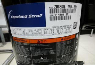 kupować R22 Refrigeration Scroll Compressor For Air Conditioner ZB88KQ-TFD-551 online manufacture