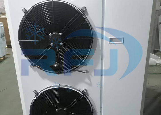 kupować Podwójny wentylator zewnętrzny typu skrzynki obrotowej Jednostka kondensacyjna o średniej i wysokiej temperaturze R404A R22 online manufacture
