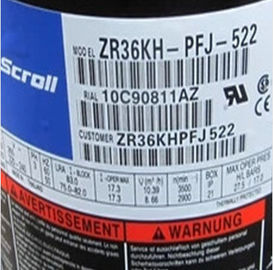 1.24L Refrigeration Copeland Scroll Compressor R22 ZR36KH-TFD-522 3HP