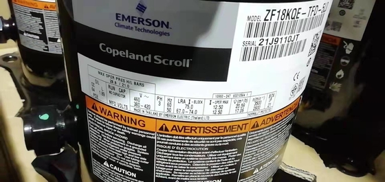 Sprężarka Copeland Scroll 3HP ZB21KQE-PFJ-558 Sprężarka hermetyczna Copeland do chłodnictwa