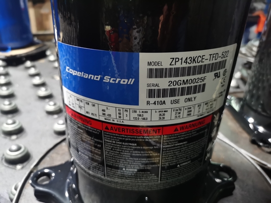 Sprężarka spiralna Copeland 3-fazowa / 6HP ZB45KQE-TFD-558 Hermetyczna do lodówki komercyjnej