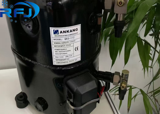 5HP R404a QR3-112 Ankang Hermetic Piston Refrigeration Compressor 220-380V 3PH 50Hz lub 380-460V 3PH 60Hz