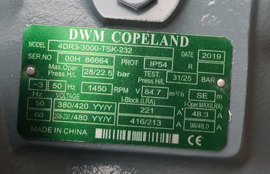Półhermetyczna sprężarka chłodnicza Copeland DWN R22 4DR3-3000-TSK-232 30HP